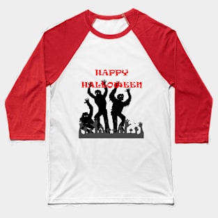 Halloween graveyard zombies Baseball T-Shirt